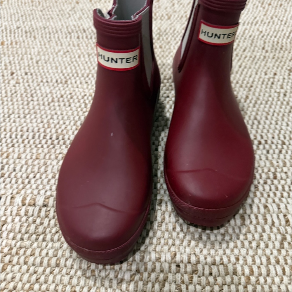 Hunter Cherry/ Maroon Mini Red Rain Boots